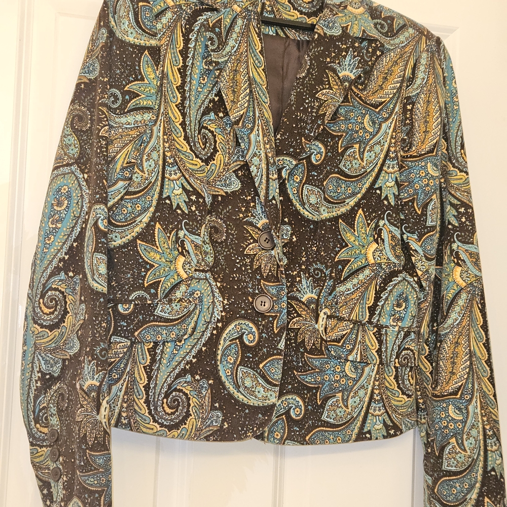 Paisley Print Blazer